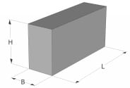 Betonová cihla rozměru DIN